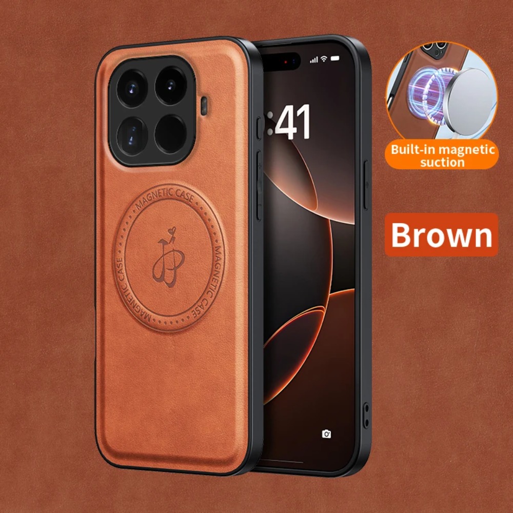 Camera Leather Case - Funda Magnética de Cuero PU para