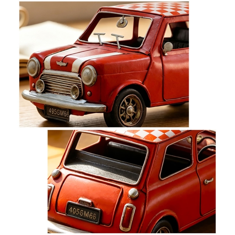 Vintage Collectible Christmas Ornaments - Adorno modelo coche clásico bronce, modelo
