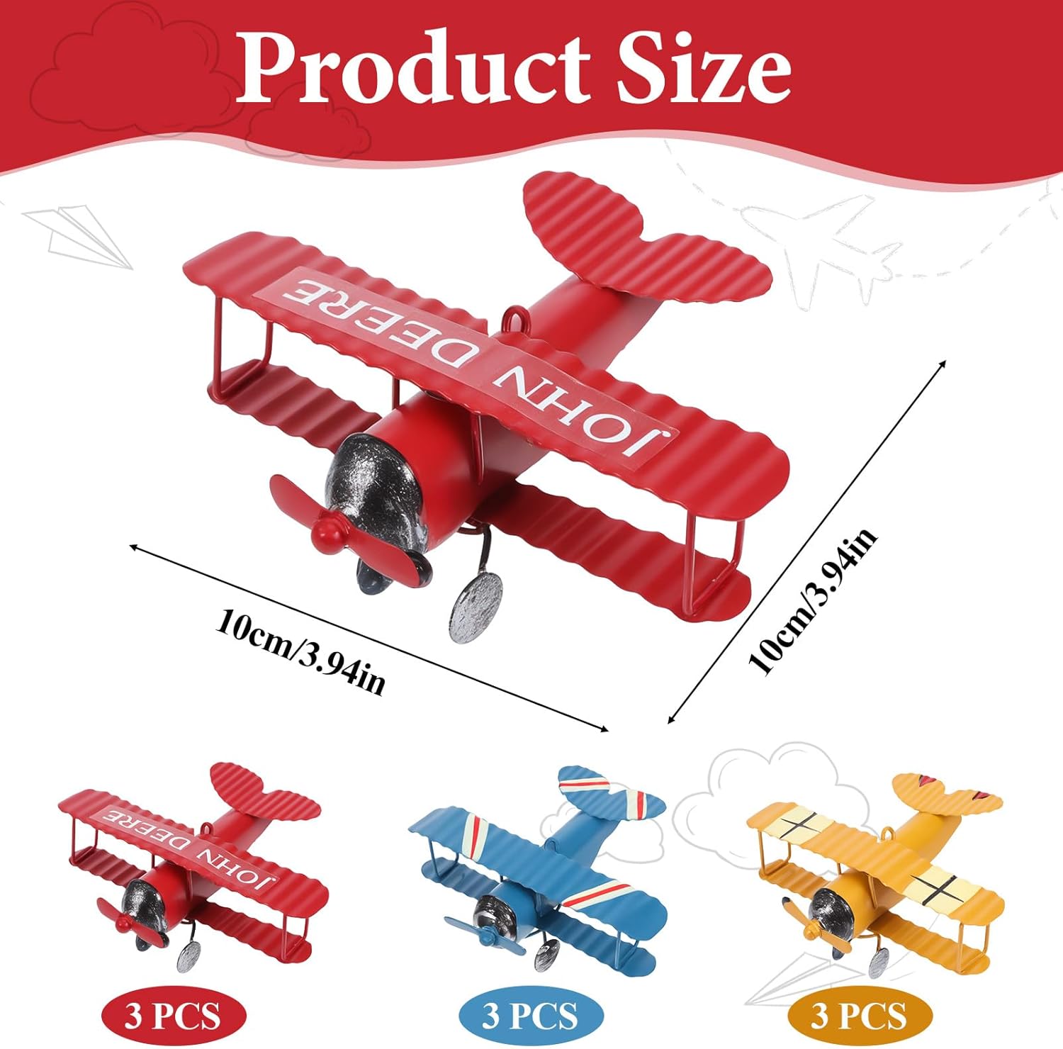 Modelo de Avión Metálico Vinta - Vintage Collectible Christmas Ornaments reseña y precio