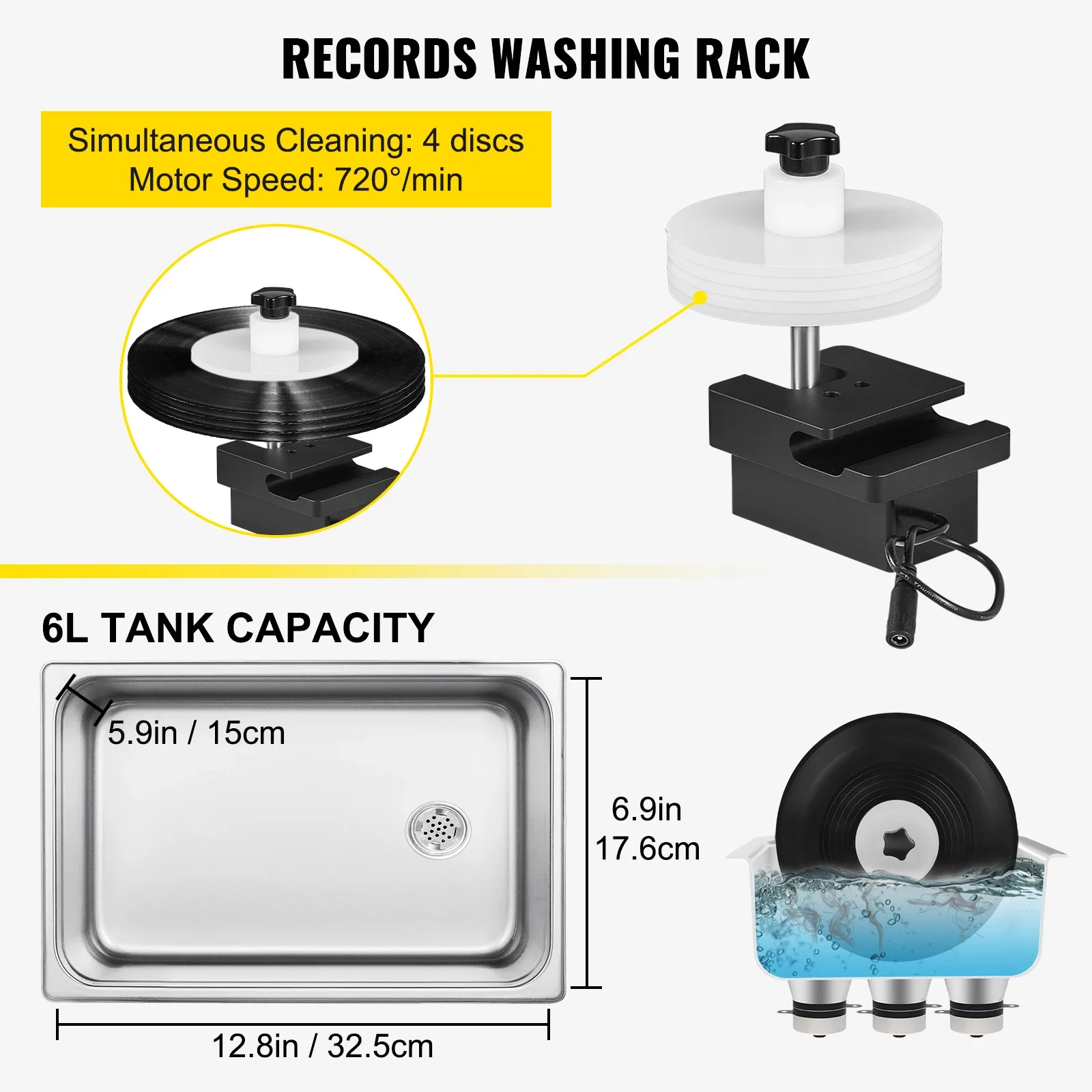 SIHAO-limpiador ultrasónico de - Vinyl Record Cleaner reseña y precio