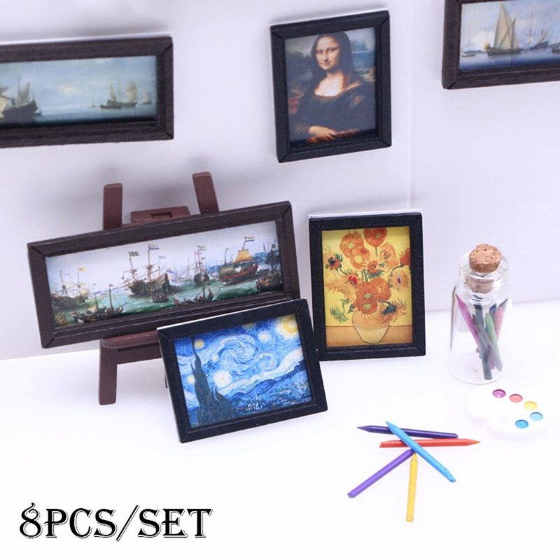8 unids/set 1:12 casa de muñec - Vintage Toy Collector reseña y precio